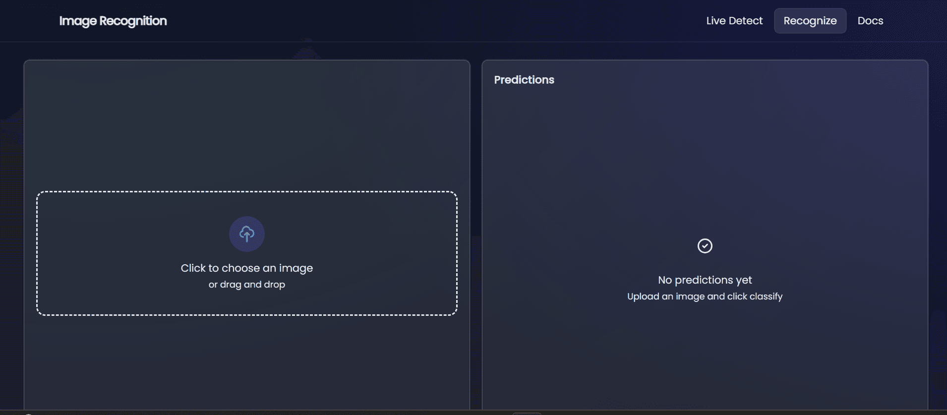 Image Recognition - AI/ML Application